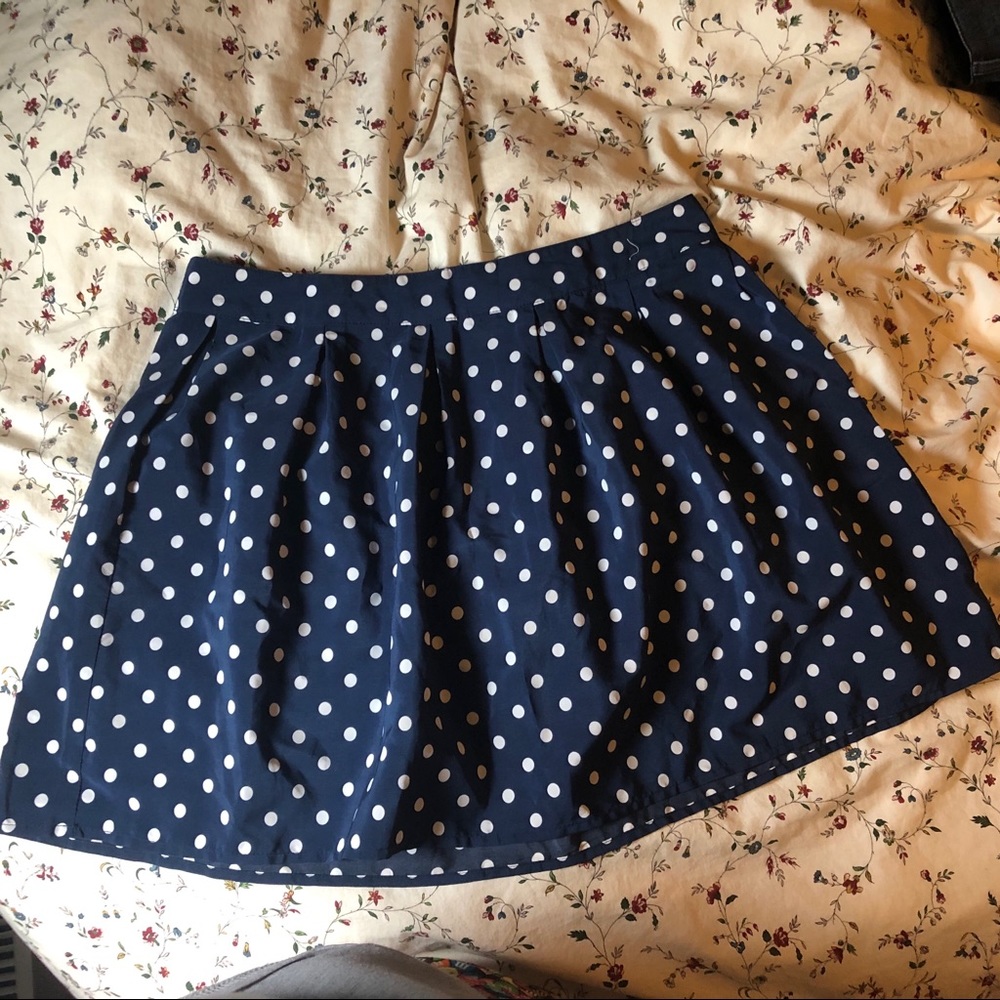 Retro style polka dot skirt